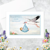 ヴィンテージストーク生まれたばかりのおめでとう カード