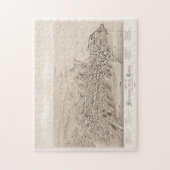 ヴィンテージストーニントンCTの絵図(1879) ジグソーパズル (縦)