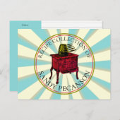 ヴィンテージストーブ料理パーソナライズされたレシピカード ポストカード (正面/裏面)