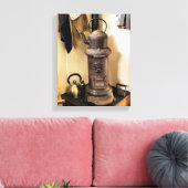 ヴィンテージストーブ キャンバスプリント (インサイチュ (リビング))