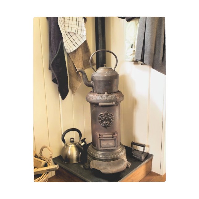 ヴィンテージストーブ メタルプリント (正面)