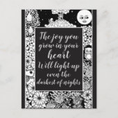 ヴィンテージストーリーブックアート |ジョイ感動的引用文 ポストカード (正面)