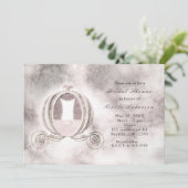 ヴィンテージストーリーブックシンデレラキャリッジ招待状 招待状 (スタンド正面)