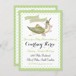 ヴィンテージストーリーブックストークベビーシャワー招待状 招待状