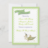 ヴィンテージストーリーブックストークベビーシャワー招待状 招待状 (裏面)