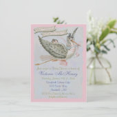 ヴィンテージストーリーブックストークベビーシャワー招待状 招待状 (スタンド正面)