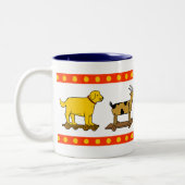 ヴィンテージストーリーブックトイコーヒーマグ ツートーンマグカップ (左)