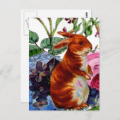 ヴィンテージストーリーブックバニー ポストカード (正面/裏面)