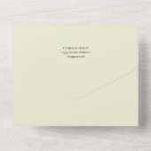 ヴィンテージストーリーブックフォレストすべて1つの結婚式の招待 オールインワン招待状 (裏面)