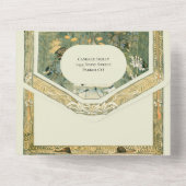 ヴィンテージストーリーブックフォレストすべて1つの結婚式の招待 オールインワン招待状 (裏面)