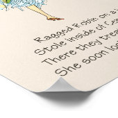 ヴィンテージストーリーブックフラワーチルドレンROBIN ポスター (角)