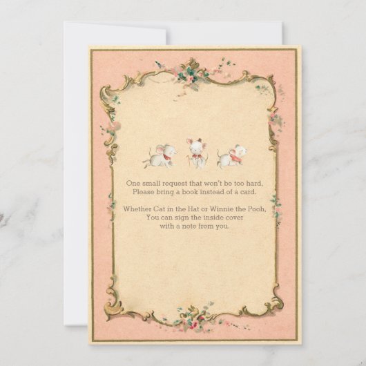 ヴィンテージストーリーブックベビーシャワー招待状 招待状 (裏面)