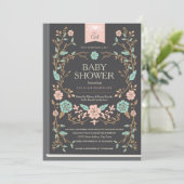 ヴィンテージストーリーブックベビーシャワー 招待状 (スタンド正面)