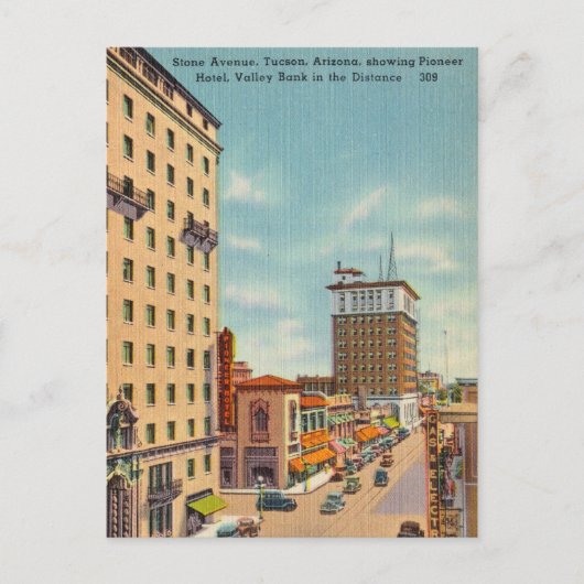 ヴィンテージストーンアベニュー,アリゾナ,ツーソン ポストカード (正面)