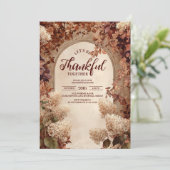 ヴィンテージストーンゲートウェイ感謝祭ディナー 招待状 (スタンド正面)
