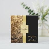 ヴィンテージストーンモノグラムフォーマル結婚式招待状 招待状 (スタンド正面)