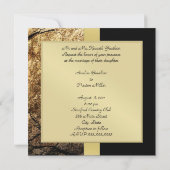 ヴィンテージストーンモノグラムフォーマル結婚式招待状 招待状 (裏面)