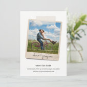 ヴィンテージスナップショット |写真カードを保存 セーブザデート (スタンド正面)