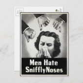 ヴィンテージスニッフィリーノーズ広告はがき ポストカード (正面/裏面)