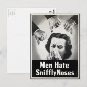 ヴィンテージスニッフィリーノーズ広告はがき ポストカード (正面/裏面)