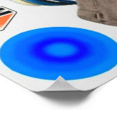 ヴィンテージスニーカーのポスターデジタルダウンロード ポスター (角)