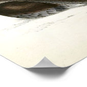 ヴィンテージスネークスケッチ – 黒 – アフリカ ポスター (角)