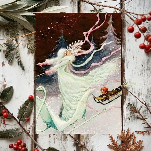 ヴィンテージスノークイーンルドルフコイブ ポストカード