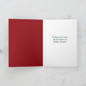 ヴィンテージスノーサンタクリスマスカード シーズンカード (内部)