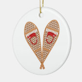 ヴィンテージスノーシュー セラミックオーナメント (左)