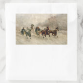 ヴィンテージスノースレーシング 長方形シール (バッグ)