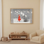 ヴィンテージスノーチルドエンジェルス子供部屋 ポスター