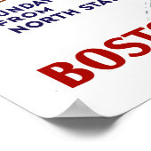 ヴィンテージスノートレインボストンとメーントラベル ポスター (角)