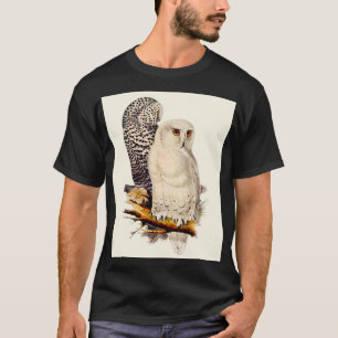 ヴィンテージスノーフクロウスケッチ Tシャツ