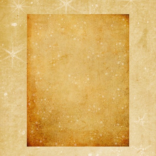 ヴィンテージスノーフレークスクラップブック紙