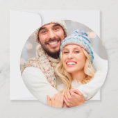 ヴィンテージスノーフレークフォトホリデーカード シーズンカード (裏面)