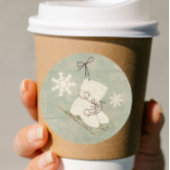 ヴィンテージスノーフレーク氷滑りヴィンテージウィンターグリーン ラウンドシール