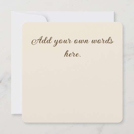 ヴィンテージスノーフレーク氷滑りヴィンテージウィンターグリーン 招待状 (裏面)