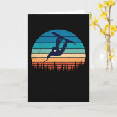 ヴィンテージスノーボードギフト カード (黄色い花)