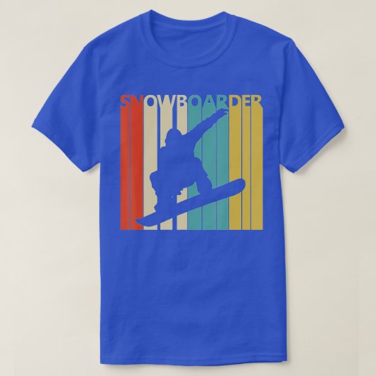 ヴィンテージスノーボードスポーツ Tシャツ (デザイン正面)
