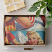 ヴィンテージスノーボードピンアップ 薄葉紙 (ギフト)