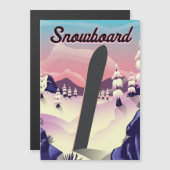 ヴィンテージスノーボード旅行ポスター (正面/裏面)
