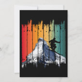 ヴィンテージスノーマウンテンスキーギフト 招待状 (正面)