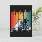 ヴィンテージスノーマウンテンスキーギフト 招待状 (スタンド正面)