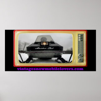 ヴィンテージスノーモービル愛好家1972北極猫ポスター ポスター