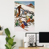 ヴィンテージスノー ポスター (ホームオフィス)