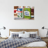 ヴィンテージスパイスティンズパセリーフレークスデュオ キャンバスプリント (インサイチュ (寝室))