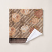 ヴィンテージスパイス銅バラ |レザー素朴フェイク バスタオルセット (ウォッシュタオル)