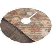 ヴィンテージスパイス銅バラ |レザー素朴フェイク ブラッシュドポリエステルツリースカート (アングル)