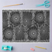 ヴィンテージスパイダーウェブハロウィーンB&Wティッシュペーパー 薄葉紙 (クラフト)