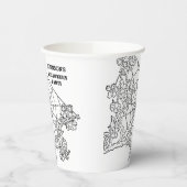 ヴィンテージスパイダーウェブハローウィンパーティ紙カップ 紙コップ (左)